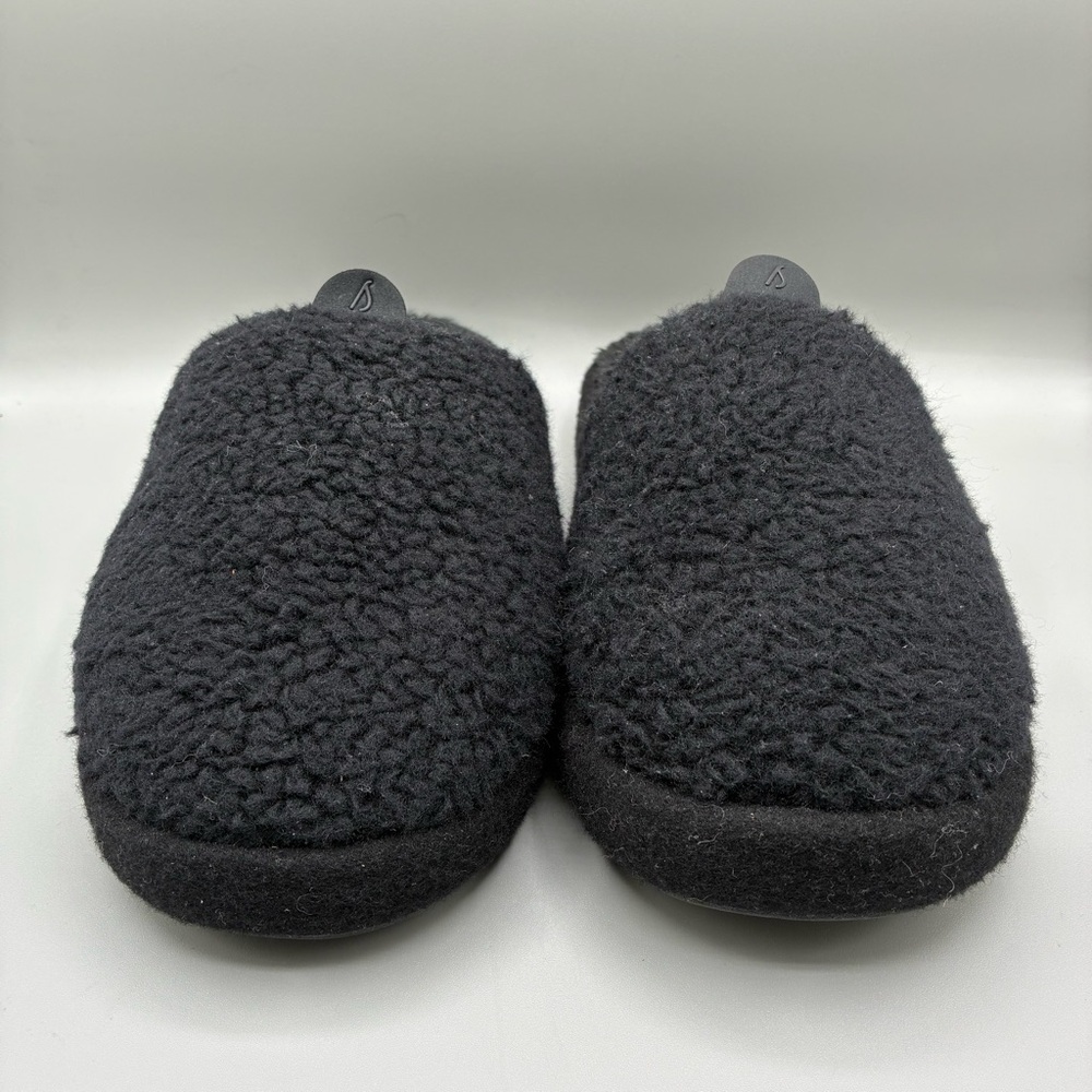 Allbirds Wool Dwellers Slippers Women’s 9 Black Slip On Comfort Slides - Picture 2 of 8